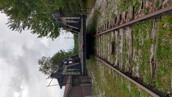 Original railway and cradle