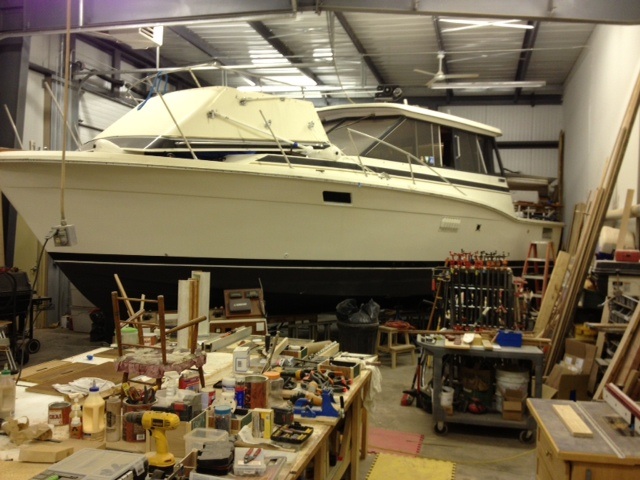 Boat tucked away